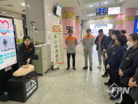 송도소방서, 테크노파크역서 심폐소생술ㆍ화재 예방 홍보