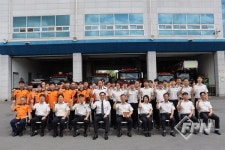 김재병 경남소방본부장, 함안소방서ㆍ마애사 방문