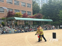 송도소방서, 해송초 대상 공공기관 합동 소방훈련ㆍ교육