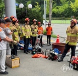 달서소방서, 내근직원ㆍ의소대원 대상 소방장비 조작ㆍ숙달 합동훈련