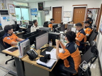 서석기 하동소방서장, 현장출동 부서 격려 방문