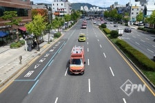 대덕소방서, 전국 동시 소방차 길 터주기 훈련 참여