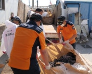 대전서부소방서-의소대, 재난피해 복구 지원활동… 김화식 서장도 동참