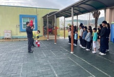 신안소방서, 압해서초와 합동소방훈련