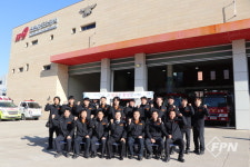 이홍주 송도소방서장, 미래119안전센터ㆍ119구조대 초도방문