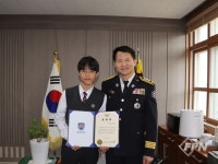 달서소방서, 화재 피해 저감한 학생에 민간인 유공 표창
