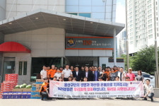 용산소방서, 이촌1동 주민센터로부터 혹서기 위문품 전달받아