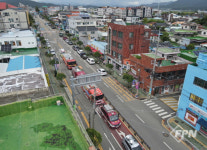 경남고성소방서, 전국 동시 소방차 길 터주기 훈련 참여