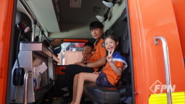 청주서부소방서, 소방차 길 터주기 훈련ㆍ시민 동승 체험