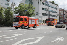 동대문소방서, 민방위 훈련 연계 전국 소방차 길 터주기 훈련