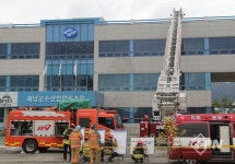 해남소방서, 해남군수협에서 2025년 긴급구조종합훈련