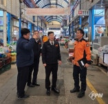 사천소방서, 설 명절 대비 사천읍시장 현장 행정지도