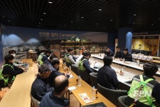 은평소방서장, 대형 건설현장 현장안전점검