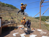 구례소방서, 지리산 스카이런서 인명구조훈련