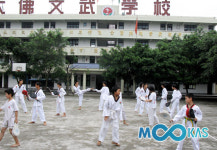 중국 무술학교에 부는 태권도 열풍
