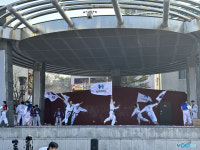 신한대 총장기 태백서 백호의 기상 100인 태권도 발차기로 열광