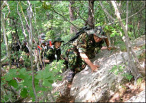 황금독수리부대  ´특공정신´으로 팔공산 종주