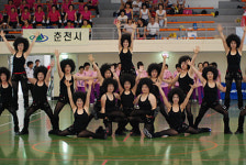 속초서 강원도지사배 생활체조경연대회 열려
