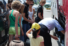 러시아 청소년 100여명 속초항으로 입항