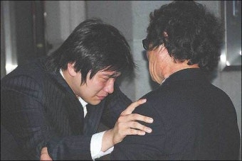 조오련 아들 조성모 오열에 추모객들 눈시울