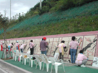 세계 최고의 동해 ´매화병풍벽화 재탄생´