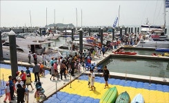 해양레포츠의 시작…화성 전곡항 마리나 개장
