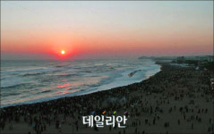 해오름의 고장 양양군 “새해맞이 메세지”