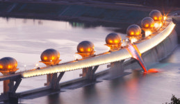 백로 모습 드러낸 ‘이포보‘ 야경