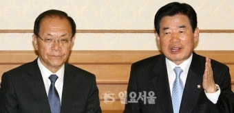 황우여 · 김진표, 마지막 원내대표 회담