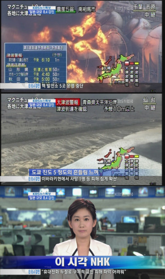 [분석] <9시뉴스>, 일본 대지진으로 시청률 급상승