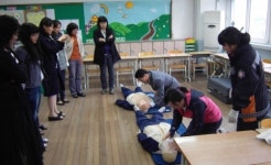 안성소방서, 초등학교 교사 대상 응급처치교육