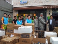 K-55미군기지 51전투비행단 장병들의 선행