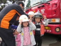 감만119안전센터, 남구사회복지관 원생대상 ‘피난대피 훈련’