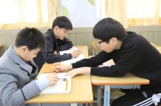 충남 아산중학교, 아산고와 연계 선후배 공부방 시행