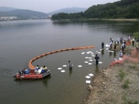 한국농어촌공사 경주지사. 유류오염 사고 대비가상 방제훈련실시