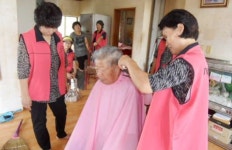 아산시 도고면사랑나눔회, 어르신께 찾아가는 이미용 서비스