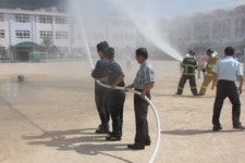 항만소방서, ‘부산남중학교 공공기관 합동소방훈련’ 실시