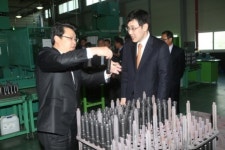 복기왕 아산시장, (주)동보 아산공장 방문