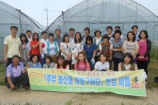 농협아산시지부, 농산물 체험구매단 수확체험 실시