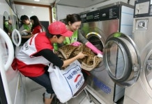 현대차그룹, 전국재해구호협회에 세탁구호차량 전달
