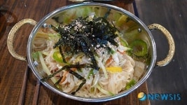 원주 뽕잎칼국수 화제 쫄깃한 면발에 국물이 끝내줘
