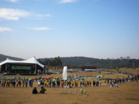 임진각 평화공원의 가을축제 된 DMZ 생태띠잇기