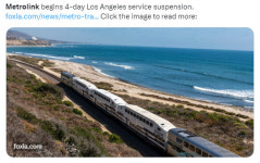 Metrolink, 오늘부터 29일 금요일까지 이번주 나흘간 폐쇄