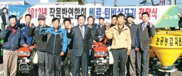 논공농협 작목반 연합회에 경운기 등 농기계 전달, 전폭 지원…농가실익 ‘쑥쑥’