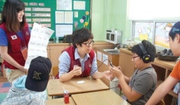 [현장]고려대 사회봉사단 경남 김해서 ‘초등생 영어·과학·비전캠프’