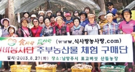 주부 농산물 체험구매단 운영