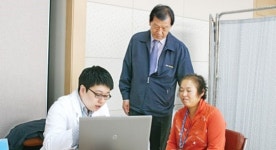 “무료 검진에 처방약까지 받아 정말 고마워”