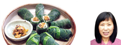 산골농부의 시골밥상(20)호박잎쌈밥