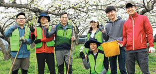 서안성농협 임직원, 휴일 반납 일손돕기
