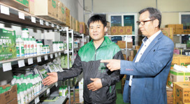 오수관촌농협, 농자재센터 호응